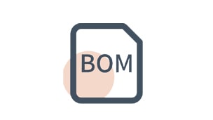 What is the BOM file for PCBA manufacturing?