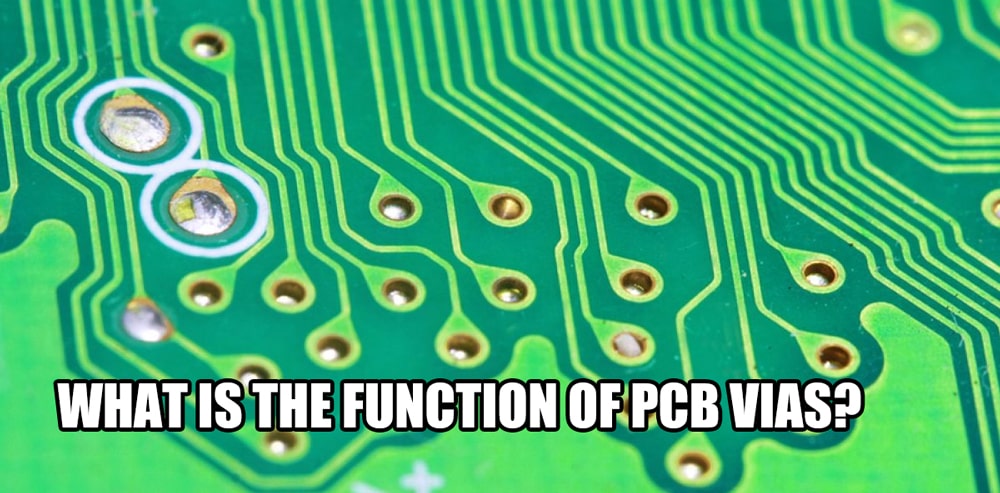 What is the function of PCB vias?