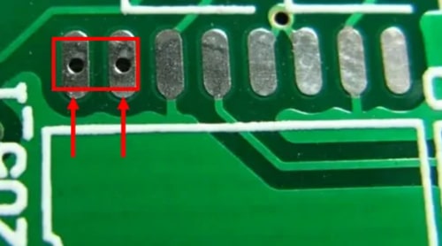 Can via holes be drilled in solder pads?